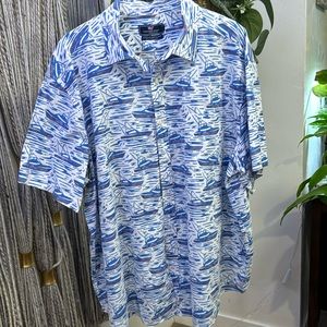 Vineyard Vines Men 100% Cotton Short Sleeve Murray Shirt Size XL